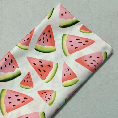 Fresh Fruit Watermelon Pinted 100% Cotton Fabric 50x160cm Fruit Patchwork Textile Baby Cloth Dress Apparel Bedding Quilting Cush