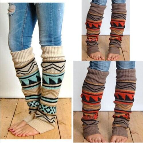 Women Ladies Winter Spring Knit Crochet Leg Warmers boots Knee Trim Boot Legging Warmer Solid Color Body Warmer polainas