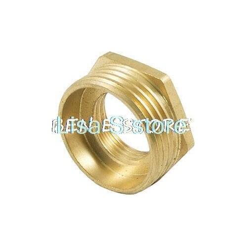 1"BSP Male to 1/2" PT Female Brass Hex Bushing Pipe Joint Connector