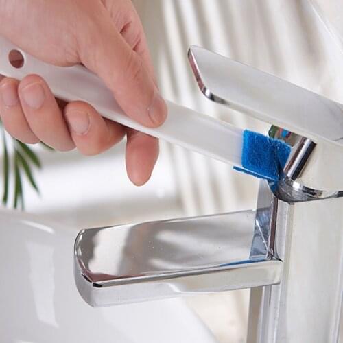 1PC Multifunction Double head drain corner stain Window Groove Cleaning Brush Track Scraper Computer Keyboard Cleaner