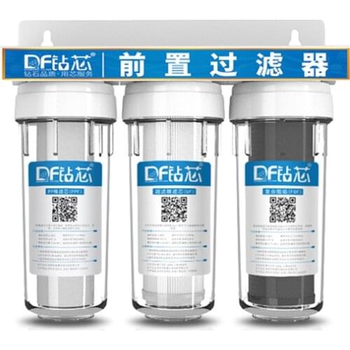 10 inch Water Purifier 3 Stage Filter Cartridge PP UDF CTO System Water Filters For Household straight drinking water purifier