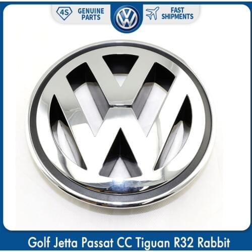 150MM Chrome 1K5853600MQH Front Radiator Grille Emblem Car Accessories For VW Volkswagen Golf Jetta Passat CC Tiguan R32 Rabbit