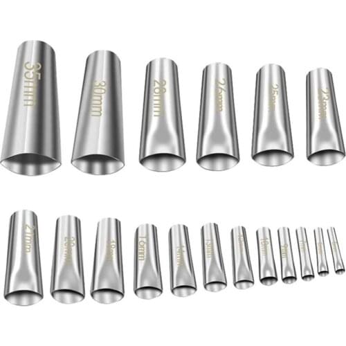 18Pcs Stainless Steel Caulking Nozzle Reusable Caulking Nozzle Sealant Kitchen Window Finishing Tool