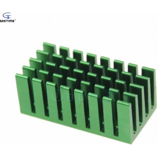 Gdstime 2 Pieces 28x14x12mm Aluminum Heatsink Cooling Fan Heat sink for Electronic Heat Dissipation 28mm x 14mm x 12mm