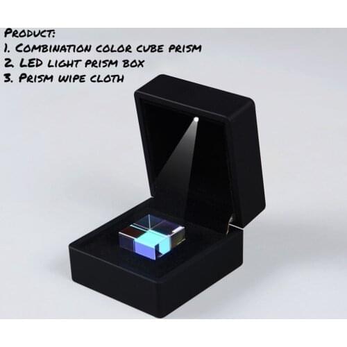 20*20*20mm of Light Cube A Gift From Optical Science Prism Creative Ornaments Optical Prism Cube Prism High Energy Standard