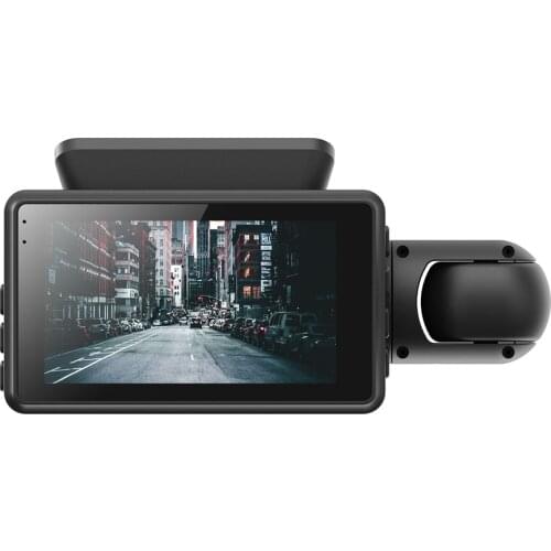3.0" IPS Full HD Car DVR Dash Cam Dual Lens Interior Camera Video Recorder Auto Registrator Motion Detector DVRs Car Dash Camera