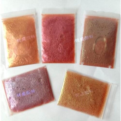 5 Colors Chameleon- Pigment Pearlescent Epoxy Resin Glitter Magic Discolored Powder Resin Colorant Jewelry Making Tools