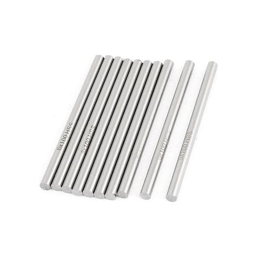 6mm x 100mm HSS Graving Tool Round Turning Lathe Carbide Bars Stick 10pcs