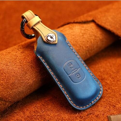 Car key cover case genuine leather for mazda 2 3 6 Axela Atenza CX-3 CX-4 CX-5 CX5 CX-7 CX-9 car styling accessories