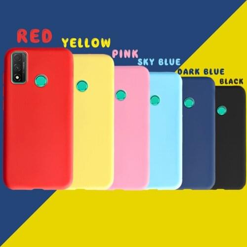 For Huawei P smart 2020 Case Candy Colors Silicone Phone Cases For Huawei P Smart 2020 Matte Soft TPU Back Cover Psmart 2020