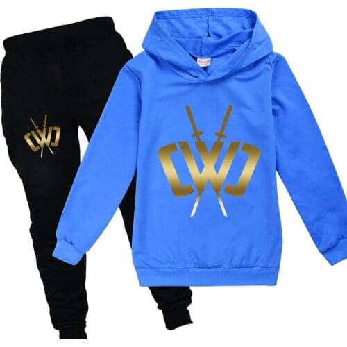 Boys/Girls Childrens Hoodie Set New Childrens 2-16 Years Old Spring and Autumn Hoodie Top + Pants Two-piece Sports Casual Suit