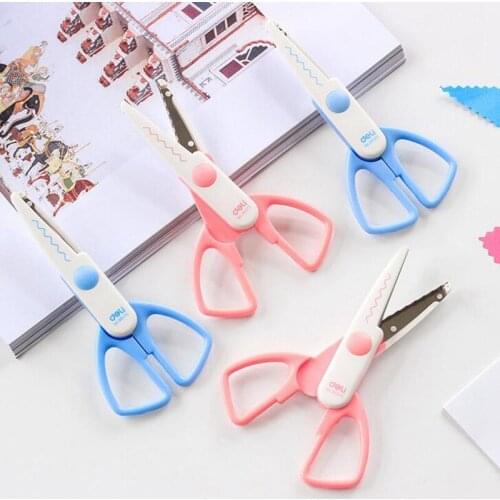 DIY Stationery Scissors Kids School Scissors Safe Creative Cutting Scissors Zig Zag Paper Scrapbook Photos Craft Handmade Supply
