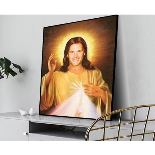 MUTU Character Classic Canvas Painting Jesus God Poster And Prints on The Wall Art Pictures For Living Room Hallway Decoration