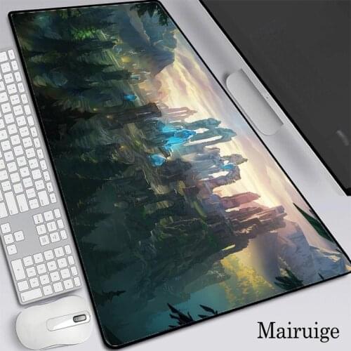 Mairuige League of Legends Scene Gaming Mouse Pad XXL Computer Gamer Keyboard Mouse Mat Hyper Beast Desk Mousepad PC Desk Mat