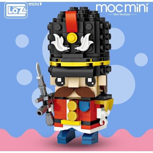 LOZ Mini Block Character British Soldier Figures Assembly Toys Educational Household Guards Division of The British Army 1461