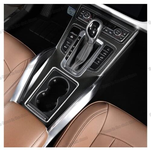 Lsrtw2017 Carbon Fiber Car Central Control Window Door Gear Panel Trims for Geely Boyue Emgrand Atlas 2016 2017 2018 2019 2020