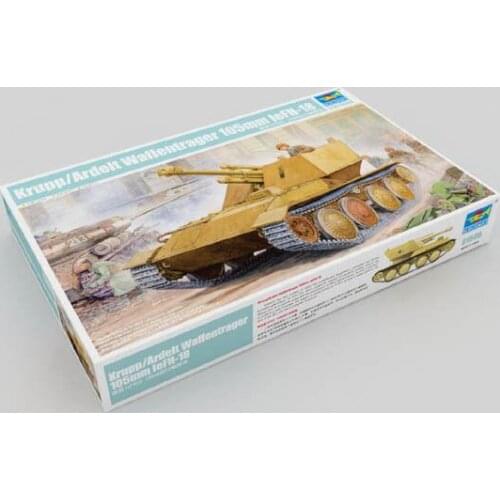 Trumpeter model 01586 1/35 Krupp/Ardelt Waffentrager 105mm leFH-18 plastic model kit