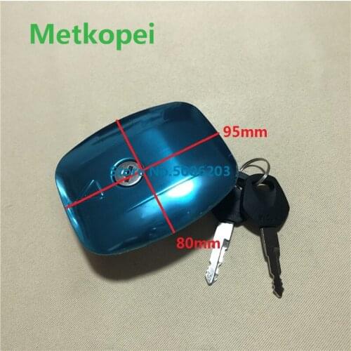 Motorcycle GS125 chrome petrol fuel tank gas cap seat lock switch for Suzuki 125cc GS 125