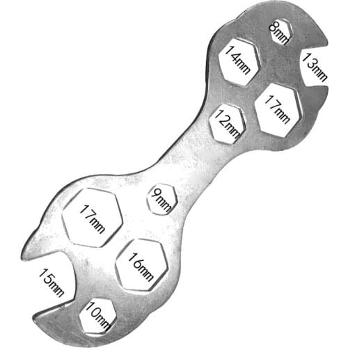 15 in 1 Bicycle Cycling Bike Wrench Steel Hexagon Spanner Repair Tool Kits Multifunction Wrench Flat Spanner