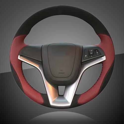 Car Braid On The Steering Wheel Cover for Chevrolet Cruze 2009-2014 Chevrolet Aveo 2011-2014 Holden Cruze Steering Wheel Covers