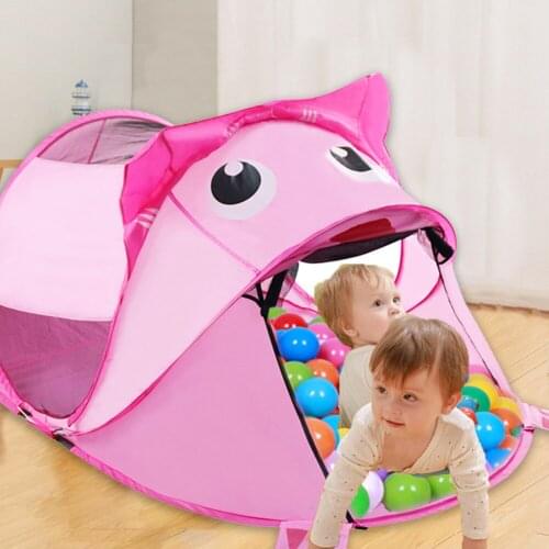 Children Portable Cartoon Lion Tents Folding Beach Play House Game Kids Indoor Outdoor Baby Toy Tents Room Decor dropshipping#38