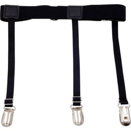New Suspenders Mens Shirt Stays Garters Elastic Adjustable Shirt Holders Men Shirt Braces Stirrup Style Suspenders Garter Holder