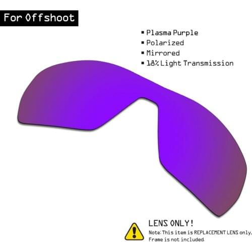 SmartVLT Polarized Sunglasses Replacement Lenses for Oakley Offshoot - Plasma Purple