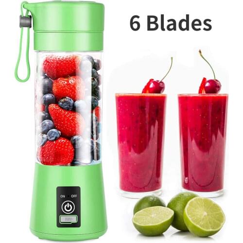 Portable Mixer USB Electric Fruit Juicer Handheld Smoothie Maker Blender Stirring Rechargeable Mini Food Processor Juice Cup