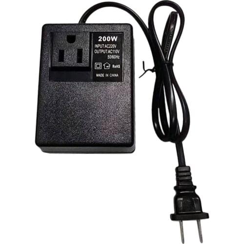 Voltage Converter,Step-Down Transformer Voltage 220V to 110V Transformer Adapter for Laptops Cameras Phones (US Plug)