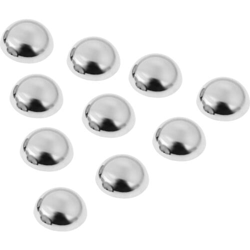 20Pcs 25mm Decorative Mirror Screws Caps Covers Hemisphere Shape Glass Nails Advertisement Nail Gloss Finish Furniture Hardware