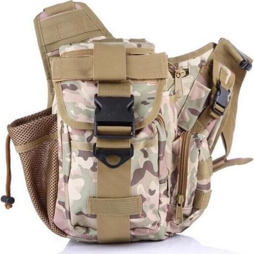 Tactical Outdoor Sport Camouflage Saddle Bag Multifunctional Backpack Climbing Bag Hiking Traveling Bag Camera Cross Body Bag