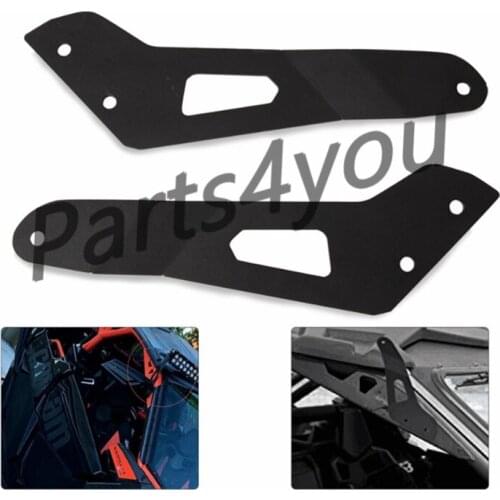 Upper LED Light Bar Mounting Brackets for 2017 - 2021 Can-Am Maverick X3 with Stock Roll Cage