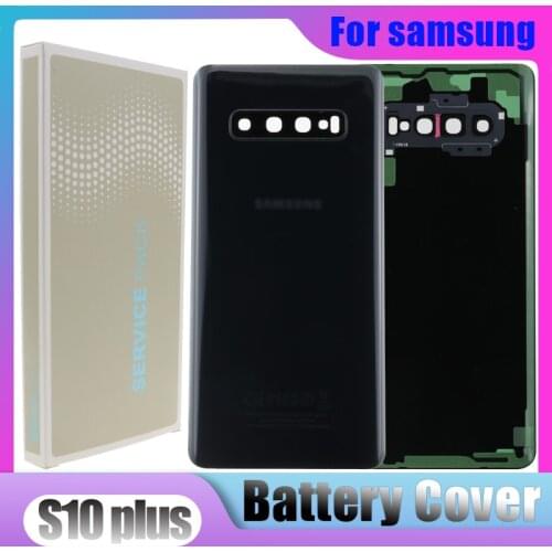 Back Glass Replacement For Samsung Galaxy S10 S10e S10 Plus Battery Cover Rear Door Housing Case With Camera Glass Lens Frame