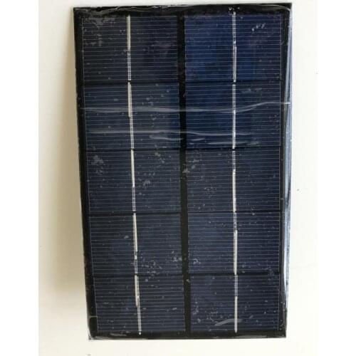ALLMEJORES Solar panel charger 5V 2W with USB cable solar mobile phone charger