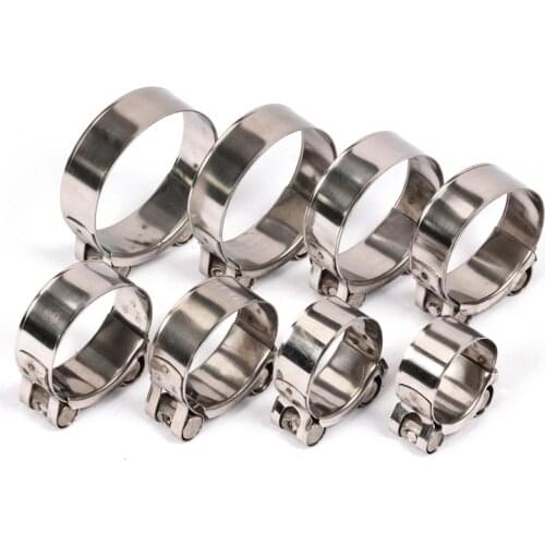 Motorcycle Exhaust Clamp Clip Slip-on Motorcycle Muffler Silencer Universal Mount 32-79mm Clamp Brackets