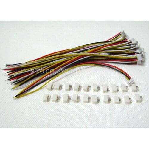 20 Sets JST ZH 1.5mm 4-Pin Female Connector Plug with Wire and Male Connector