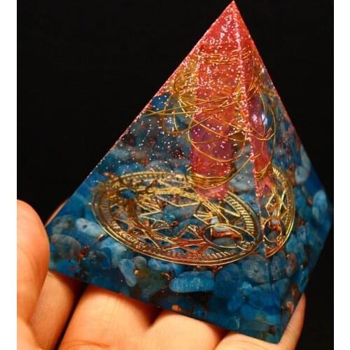 2021 Orgone Pyramid Energy Generator Recruit Wealth Amethyst Resin Jewelry Decorative Craft Soothe The Soul Drop Shipping