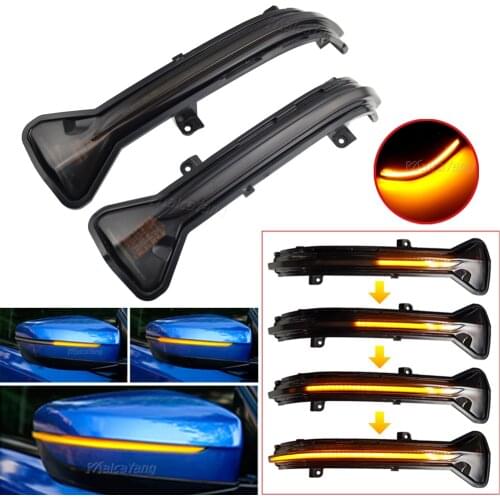 2pcs LED Dynamic Blinker Sequential Indicator Turn Signal Light Side Rear View Mirror Lamp for BMW 3er G20 G21 G28 G2x 2019 2020