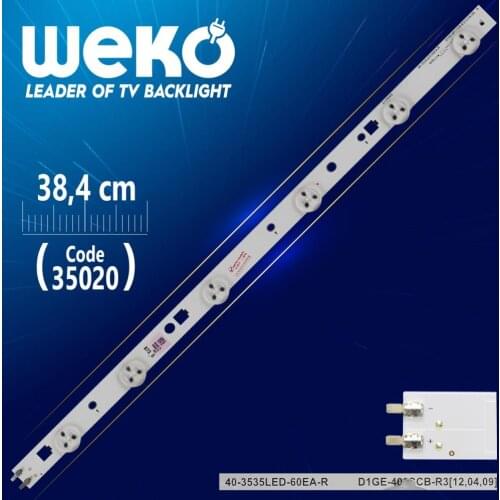 39-3535LED-60EA-R - D1GE-390SCB-R1 - 38.4 CM 6 LED (WK-805)