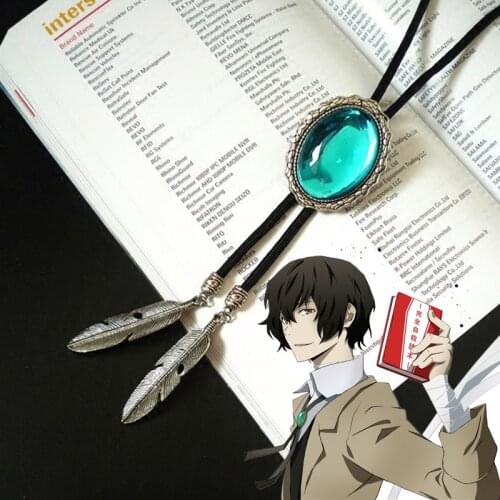 Anime Bungo Stray Dogs Osamu Dazai Cosplay accessories Necklace Bolo Tie prop
