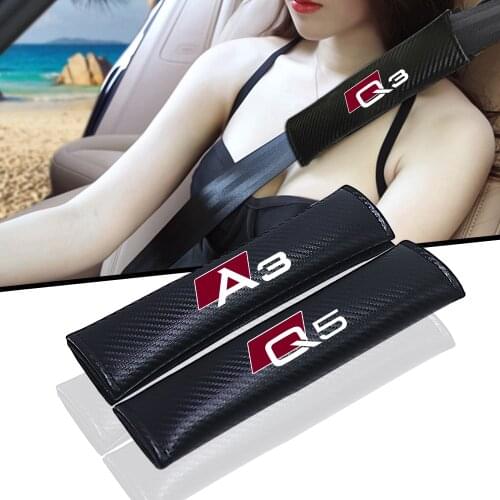 Auto Accessories carbon fiber Neck protection in the car For AUDI A3 A4 A5 A6 A7 A8 Q3 Q5 Q7 Q8