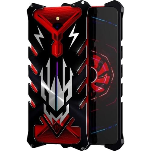 For Zte Nubia Red Magic 3 Case Luxury Top Aviation Aluminum Metal Armor Shockproof Protective Cover For Nubia Red Magic 3 Capa