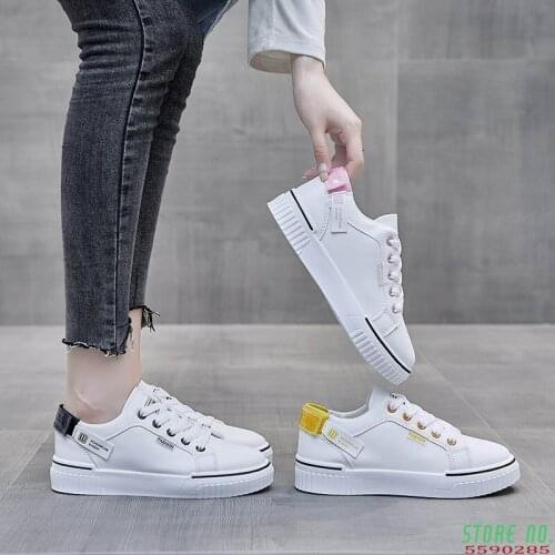 Breathable thick soled shoes womens new sports shoes womens leisure student running shoes