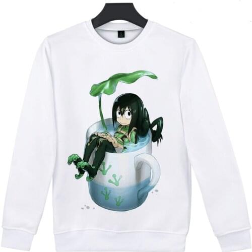 Hot Anime My Hero Academia Midoriya Izuku All Might 3D printing Round neck sweatshirts Casual Harajuku O-neck hoodies for girls