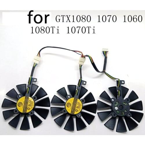 Gpu VGA Cooler Graphics Fan GTX1080 GTX980ti GTX1060 GTX1070 for ASUS STRIX GTX 1080/980Ti/1060/1070 Video Cards Cooling Systems