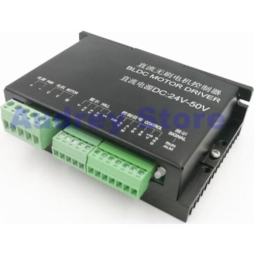 14A 20-50V 600W induction and non induction DC brushless motor speed regulating driver Stepless speed regulation forward reverse