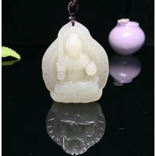 H68#Exquisite Hetian jade guardian pendant