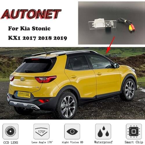 AUTONET HD Night Vision Backup Rear View camera For Kia Stonic KIA KX1 2017 2018 2019 CCD/ license plate camera
