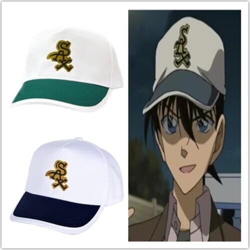 Detective Conan Smart Boy Case Closed Hattori Heiji Cosplay Hat Embroidery Baseball Cap Adjustable Prop