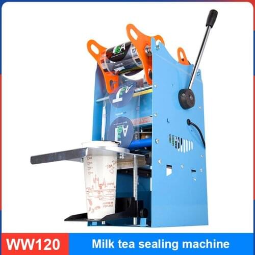 Commercial Desktop Manual Milk Sealing Machine High Cup Large Diameter Multi-speed Temperature Controlling Cup Sealing Machine